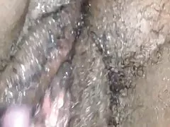 Ebony mokro muco kosmat solo igra
